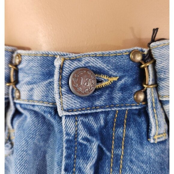 R13 Fold Over Jeans in Irving Blue Size 24 XXS New - Picture 5 of 16
